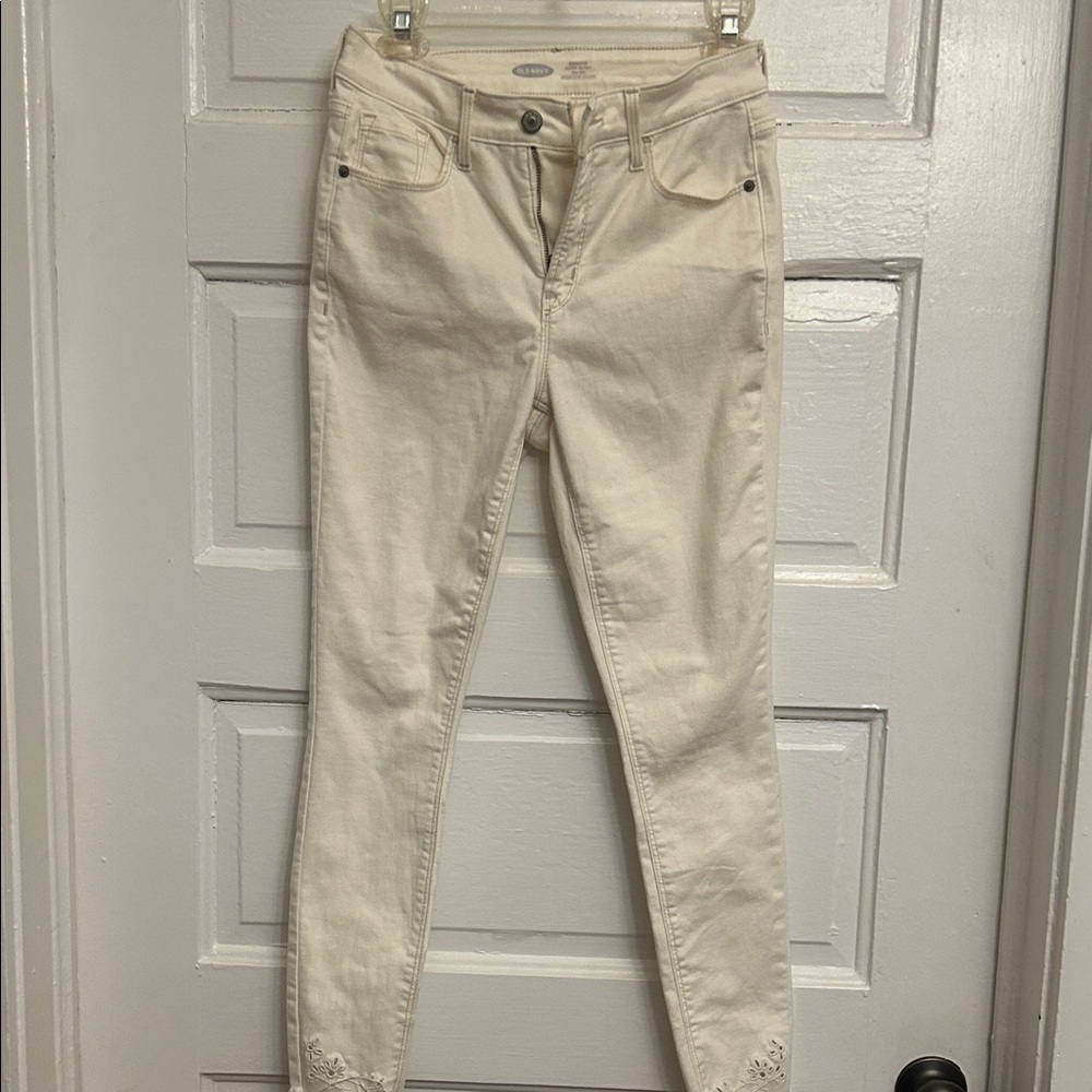 Old Navy High Rise Super Skinny Jeans - Cream